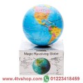 كرة ارضية سحرية تدور واضائة ملونة magic revoling globe